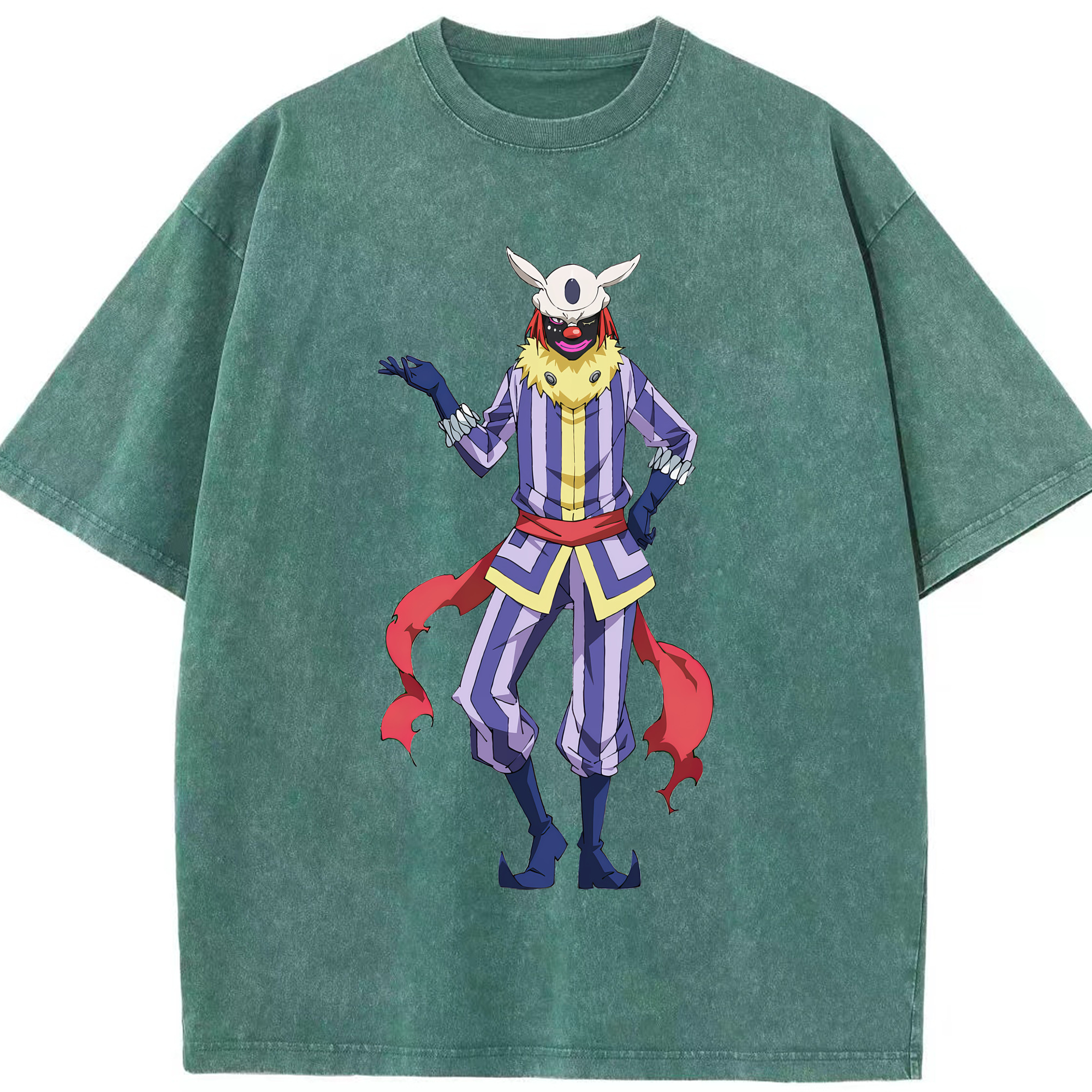 （画像用） 転スラ Regarding Reincarnated to Slime 綿100% ヴィンテージ風 半袖Tシャツ（フロントプリント）